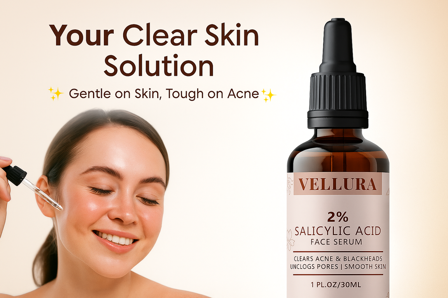 Vellura Salicylic Acid Serum – Acne Control & Pore Care