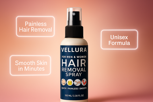 Vellura Hair Removal Spray – Quick, Painless & Smooth (For Men & Women)