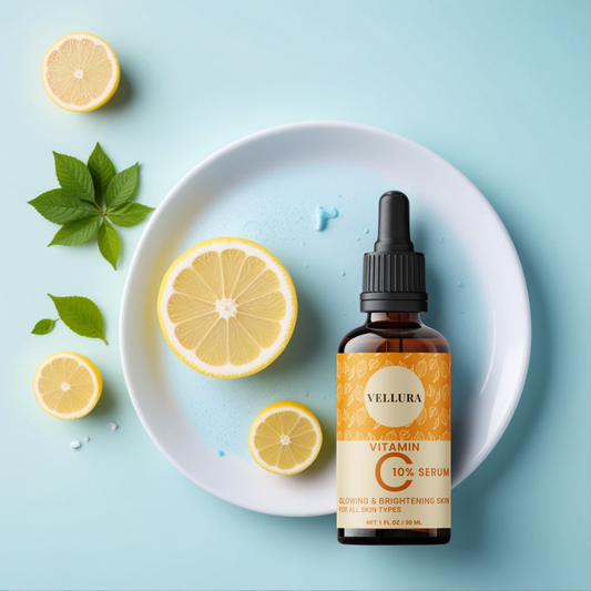 Vellura Vitamin C 10% Serum – Glowing & Brightening Skin for All Types